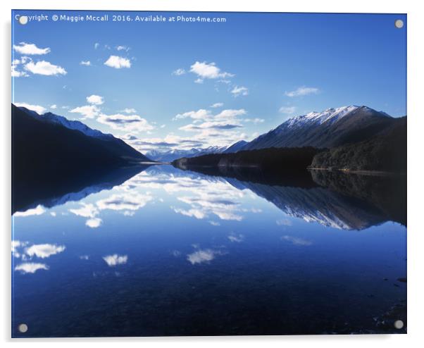 Mavora Mirror, Mavora National Park Acrylic by Maggie McCall