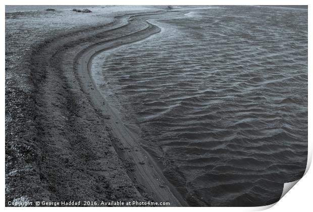 Ripples in the water. Print by George Haddad