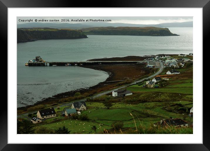 UIG PORT Framed Mounted Print by andrew saxton