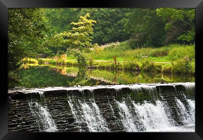 The Weir at Oldbury Court Framed Print by Brian Roscorla