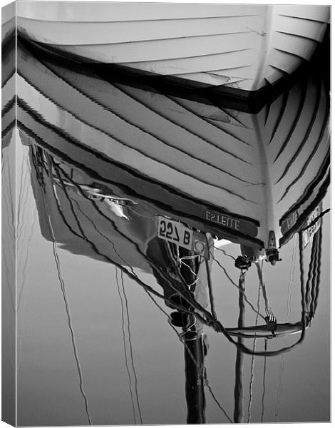 Boat Reflection Canvas Print by Paul Macro