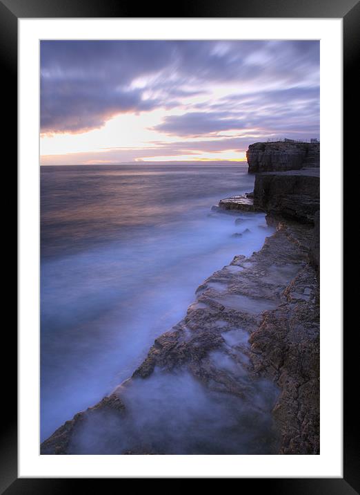 Portland Bill Seascapes Framed Mounted Print by Ian Middleton