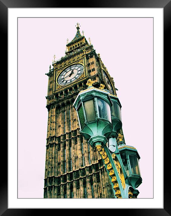 Big Ben, London Framed Mounted Print by Lucy Antony
