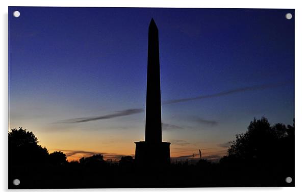 Wellington Monument at dusk Acrylic by Rob Hawkins