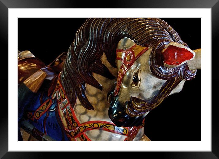 The Horse with the Red Ear Framed Mounted Print by Bruce Glasser