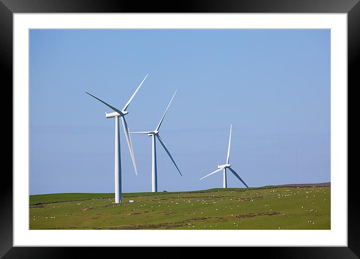 Hadyard wind farm, near Girvan, Ayrshire Framed Mounted Print by Douglas Kerr