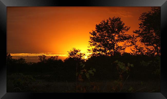 Malawi Sunset Framed Print by Beth Powell