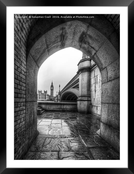 Through the Tunnel Framed Mounted Print by Sebastien Coell