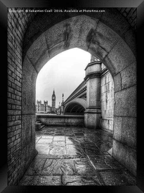 Through the Tunnel Framed Print by Sebastien Coell