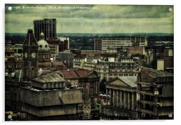 Birmingham Roof Tops Acrylic by rawshutterbug 