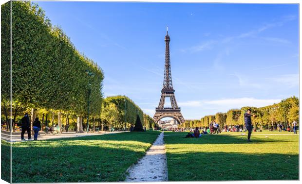 A sunny day in Paris Canvas Print by Marcel de Groot