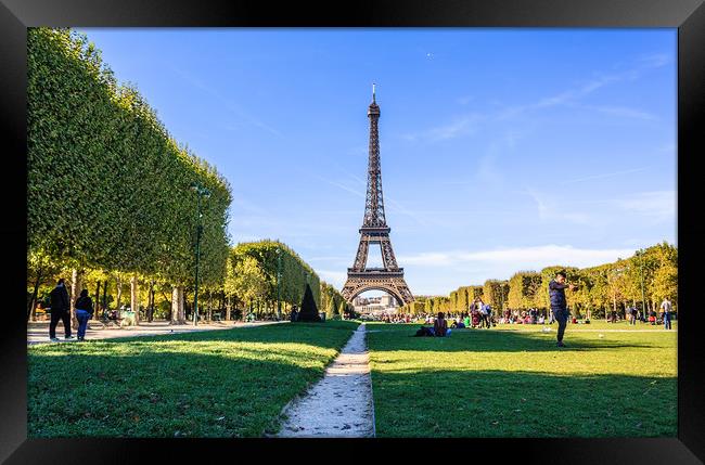 A sunny day in Paris Framed Print by Marcel de Groot