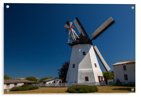 Danish windmill Acrylic by Thomas Schaeffer