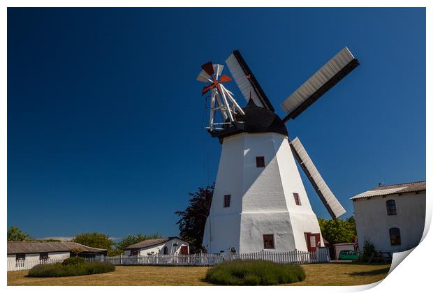 Danish windmill Print by Thomas Schaeffer