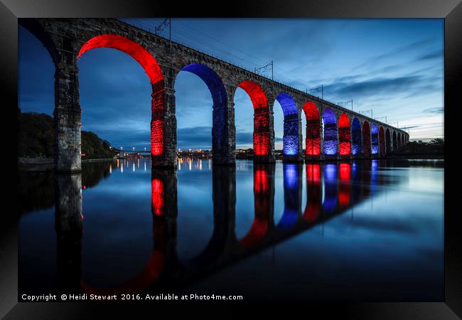 Royal Border Bridge, Berwick-Upon-Tweed Framed Print by Heidi Stewart