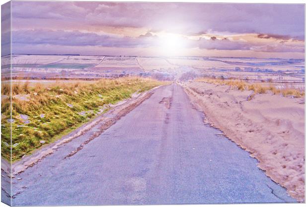 solar highway Canvas Print by Martin Parkinson