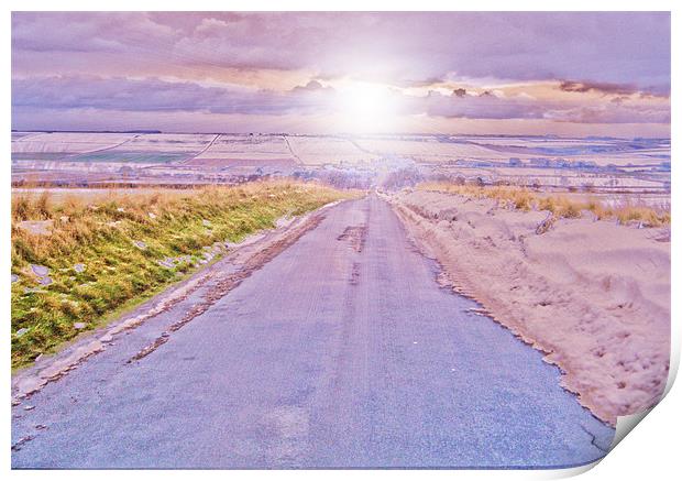 solar highway Print by Martin Parkinson