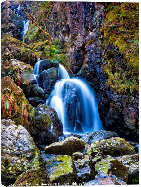 Enchanting Lodores Falls: Lake District's Gem Canvas Print by Gilbert Hurree