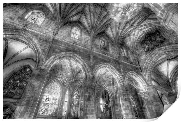 St Giles Cathedral Edinburgh Print by David Pyatt