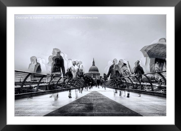 Morning commute Framed Mounted Print by Sebastien Coell