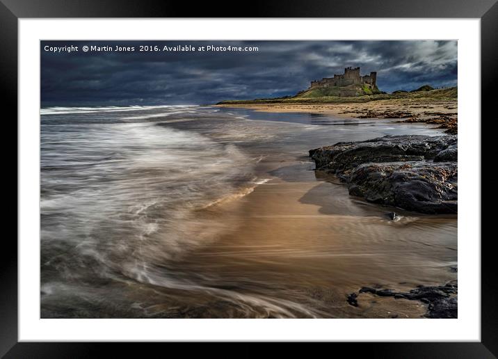 Majestic Bamburgh Castle Stands Proud Framed Mounted Print by K7 Photography