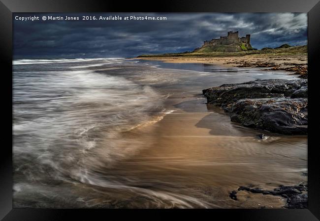 Majestic Bamburgh Castle Stands Proud Framed Print by K7 Photography