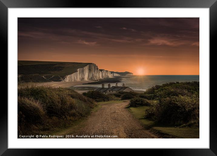 Cuckmere Haven Dawn Framed Mounted Print by Pablo Rodriguez