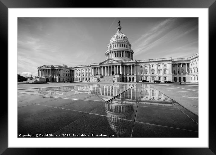 Capitol Hill Framed Mounted Print by David Siggers