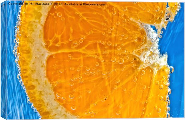 Orange Fizz Canvas Print by Phil MacDonald