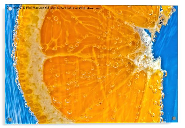 Orange Fizz Acrylic by Phil MacDonald