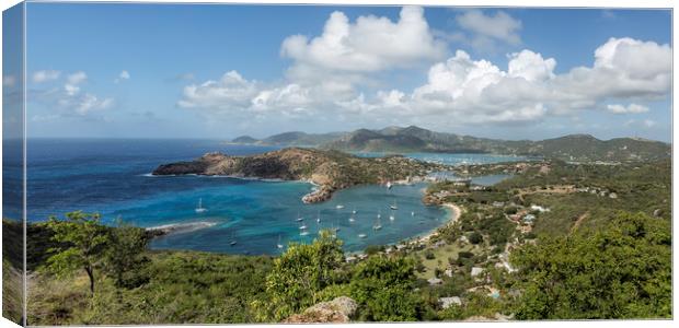 English Harbor as Seen from Shirley Heights  Canvas Print by Belinda Greb
