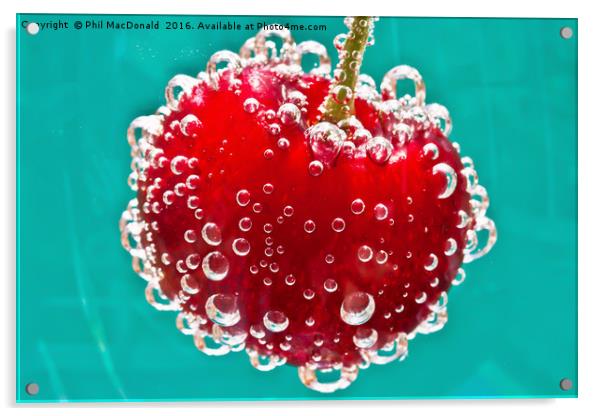 Cherry Fizz Acrylic by Phil MacDonald