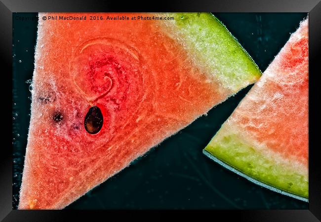 Melon Fizz Framed Print by Phil MacDonald