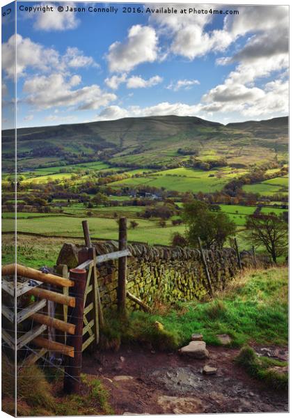 Edale valley Canvas Print by Jason Connolly