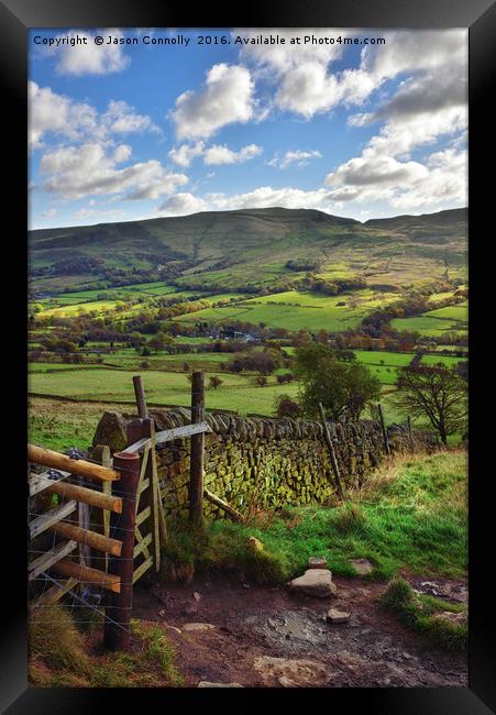 Edale valley Framed Print by Jason Connolly