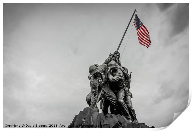 Marine Corps Remembrance Print by David Siggers