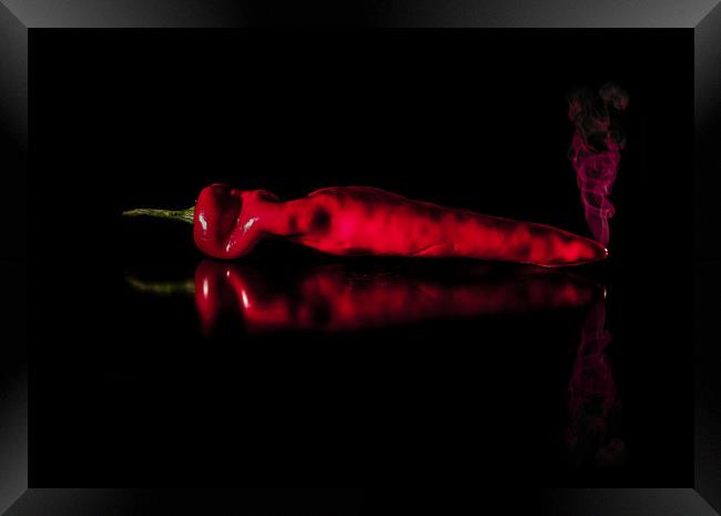 Red Hot Chilli Framed Print by Nigel Jones