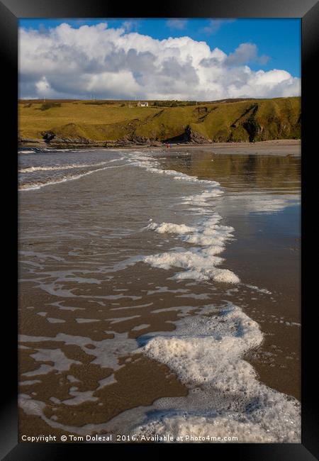 Highland shoreline Framed Print by Tom Dolezal