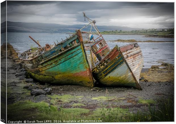 Shipwrecks of Mull Canvas Print by Sarah Toon LRPS