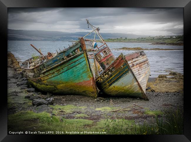Shipwrecks of Mull Framed Print by Sarah Toon LRPS