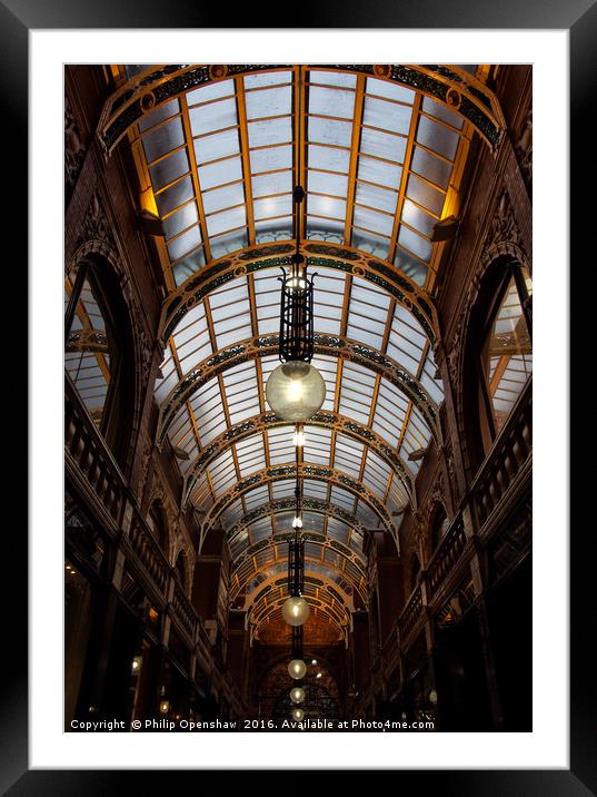 County Arcade Leeds Framed Mounted Print by Philip Openshaw