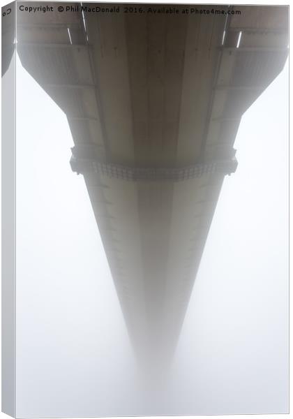 Humber Bridge Sea Fog, Hull Canvas Print by Phil MacDonald