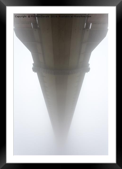 Humber Bridge Sea Fog, Hull Framed Mounted Print by Phil MacDonald