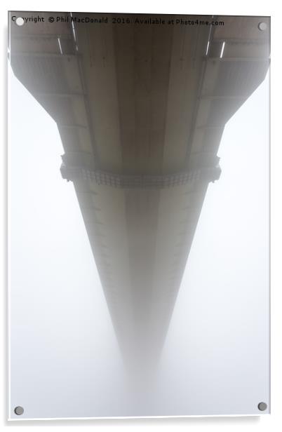 Humber Bridge Sea Fog, Hull Acrylic by Phil MacDonald