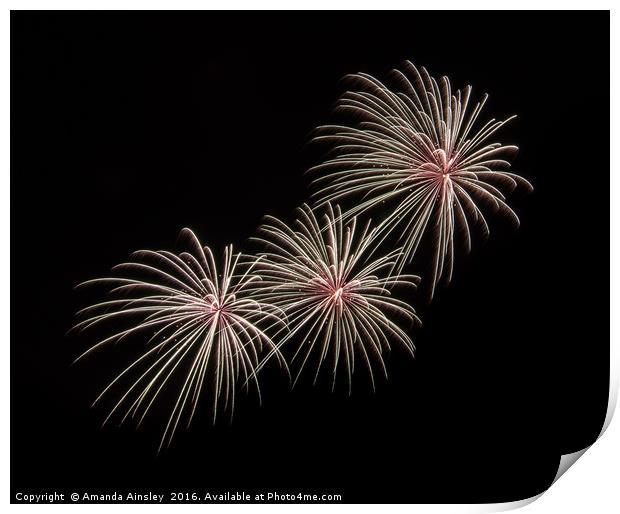 Fireworks Print by AMANDA AINSLEY