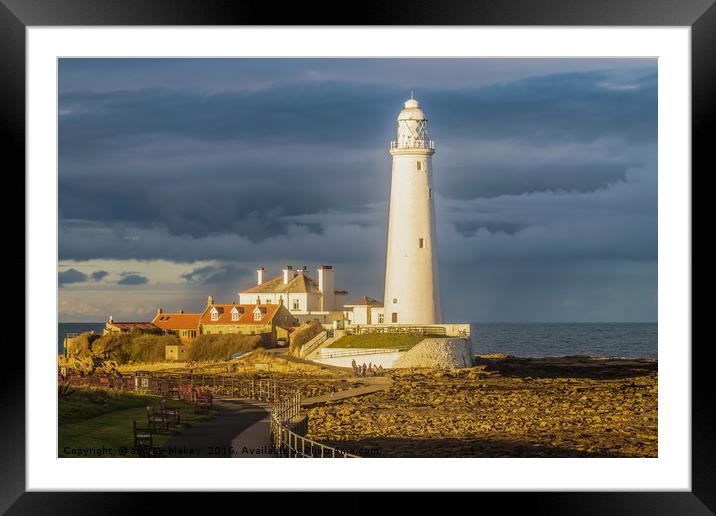 Evening Sun on St Marys Framed Mounted Print by andrew blakey