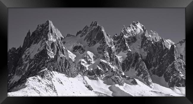 The Mont Blanc Ridge Framed Print by Stephen Taylor