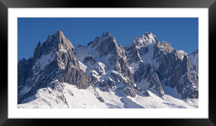 The Mont Blanc Massif Framed Mounted Print by Stephen Taylor