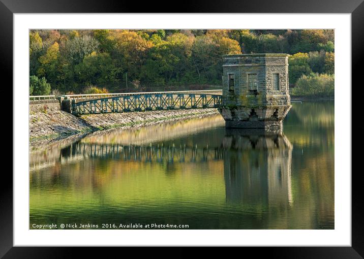 The Tower at Talybont Reservoir Brecon Beacons Framed Mounted Print by Nick Jenkins