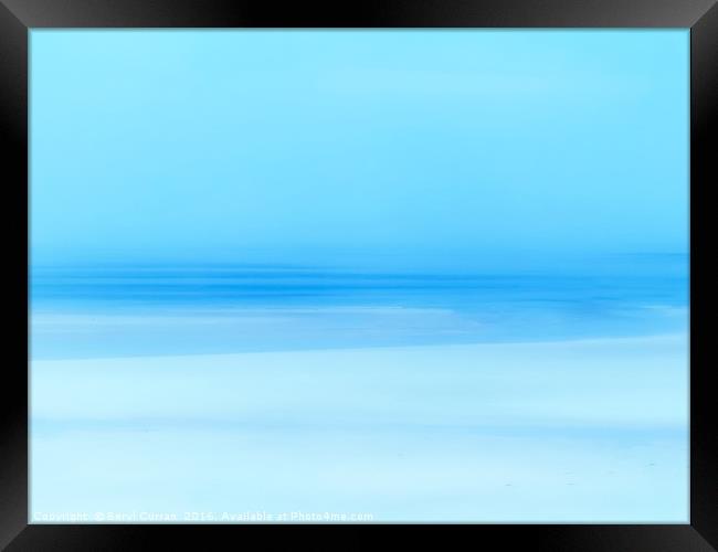 Serene Blue Seascape Framed Print by Beryl Curran